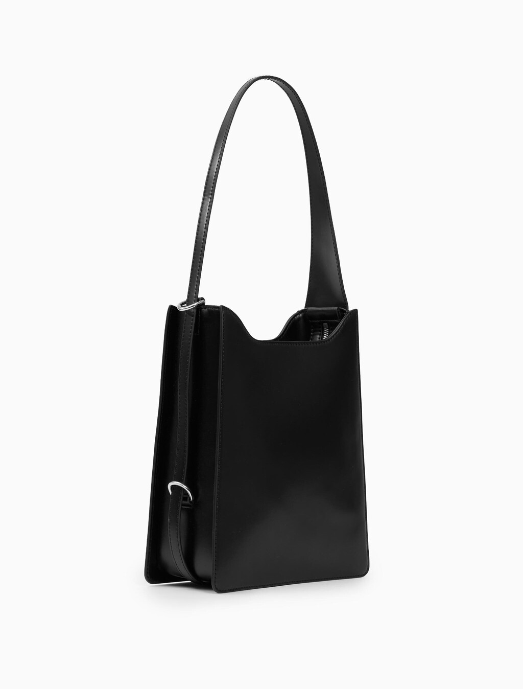Trapezium Convertible Shoulder Bag, BLACK, hi-res