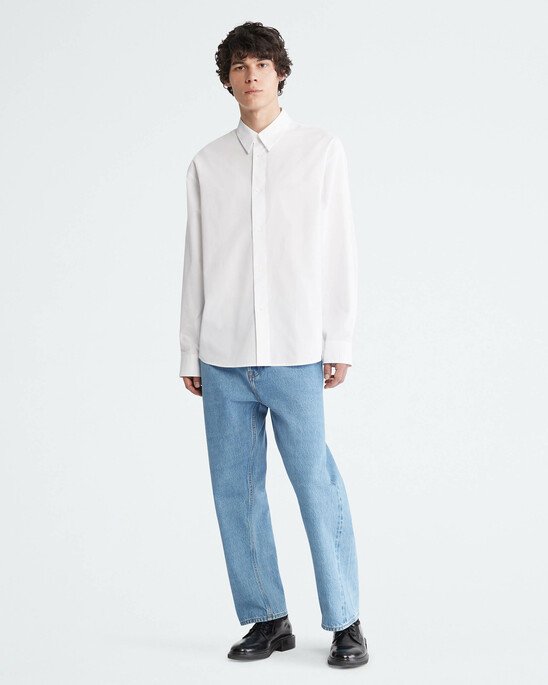 Standards Oversized Cotton Button-Down Shirt