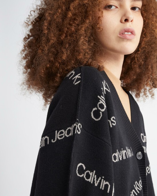 All Over Logo Cardigan