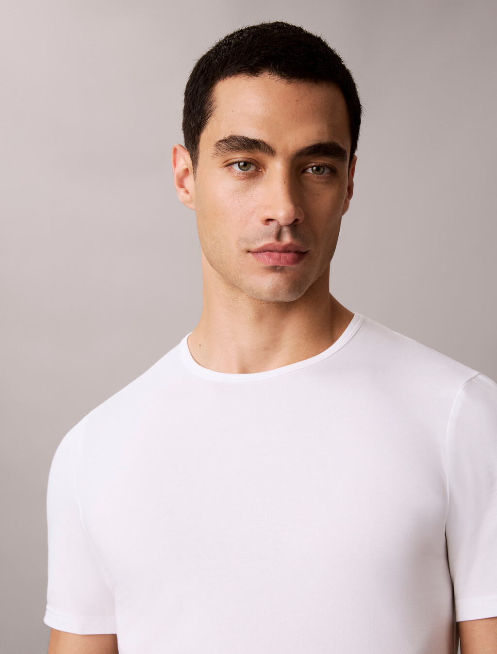 Crewneck Lounge T-Shirt, Classic White, hi-res