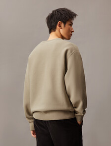 Cotton Blend Relaxed Sweatshirt, Pure Cashmere, hi-res
