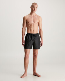 Steel Medium Drawstring Swim Shorts, Pvh Black, hi-res