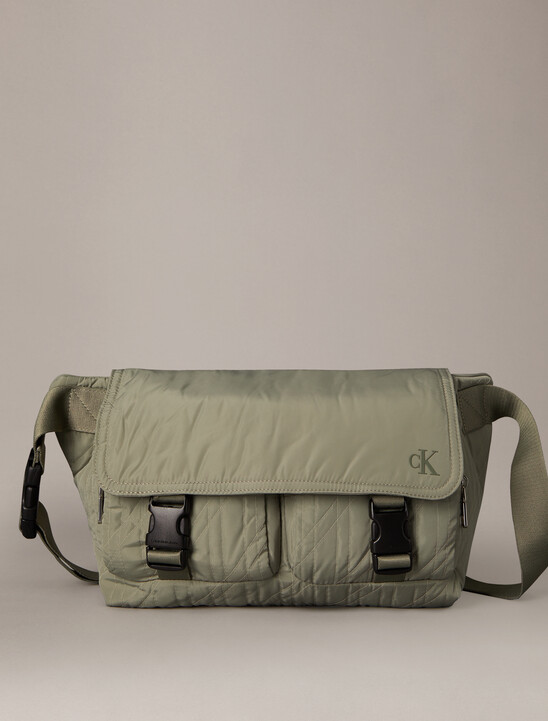 Quilted Messenger Sling Bag