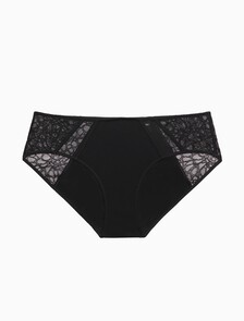 Lace Bikini Briefs, Black, hi-res