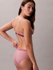 Bikini Briefs - Icon Logo Lace, Soft Mauve, hi-res