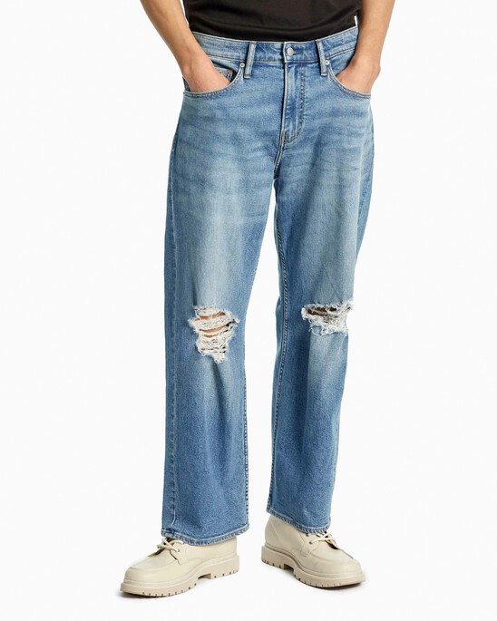 SUSTAINABLE CROPPED WIDE JEANS