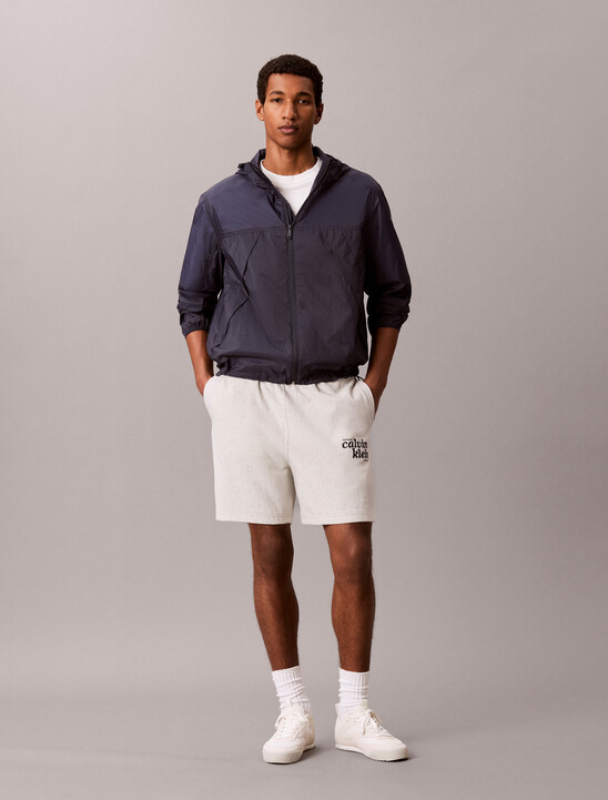 Embroidered Logo Jogger Shorts