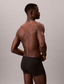 Graphic Monogram Cotton Stretch Trunks, BLACK w/ BLUE RIVER FOG/BLUE RIVER FOG w/ BLUE DES, hi-res