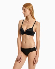 Liquid Touch Push Up Plunge Bra, Black, hi-res