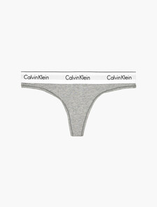 Icon Cotton Thong, GREY HEATHER, hi-res