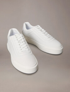 Premier - Leather Signature Trainers, Triple Bright White, hi-res