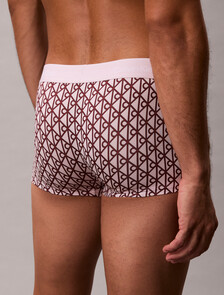 Icon Microfiber Stretch Low Rise Trunk, BIJOU MODERN EMBLEM OUTLINE_SPRING LILAC, hi-res