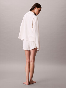 Cotton Heritage Logo Pyjama Top, Tofu, hi-res