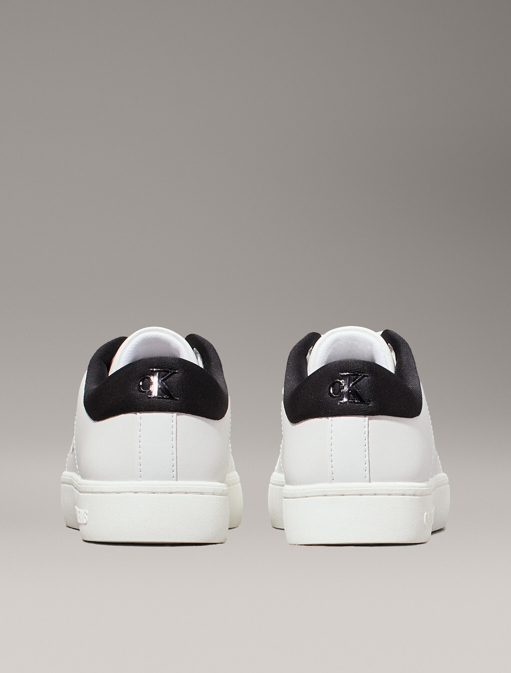 Leather Trainers, Bright White/Black, hi-res
