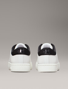 Leather Trainers, Bright White/Black, hi-res