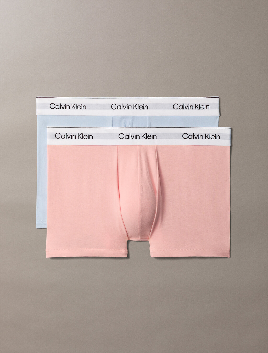 Icon Cotton Stretch Trunks 2 Pack, Bright Peach/ Breezy Blue, hi-res