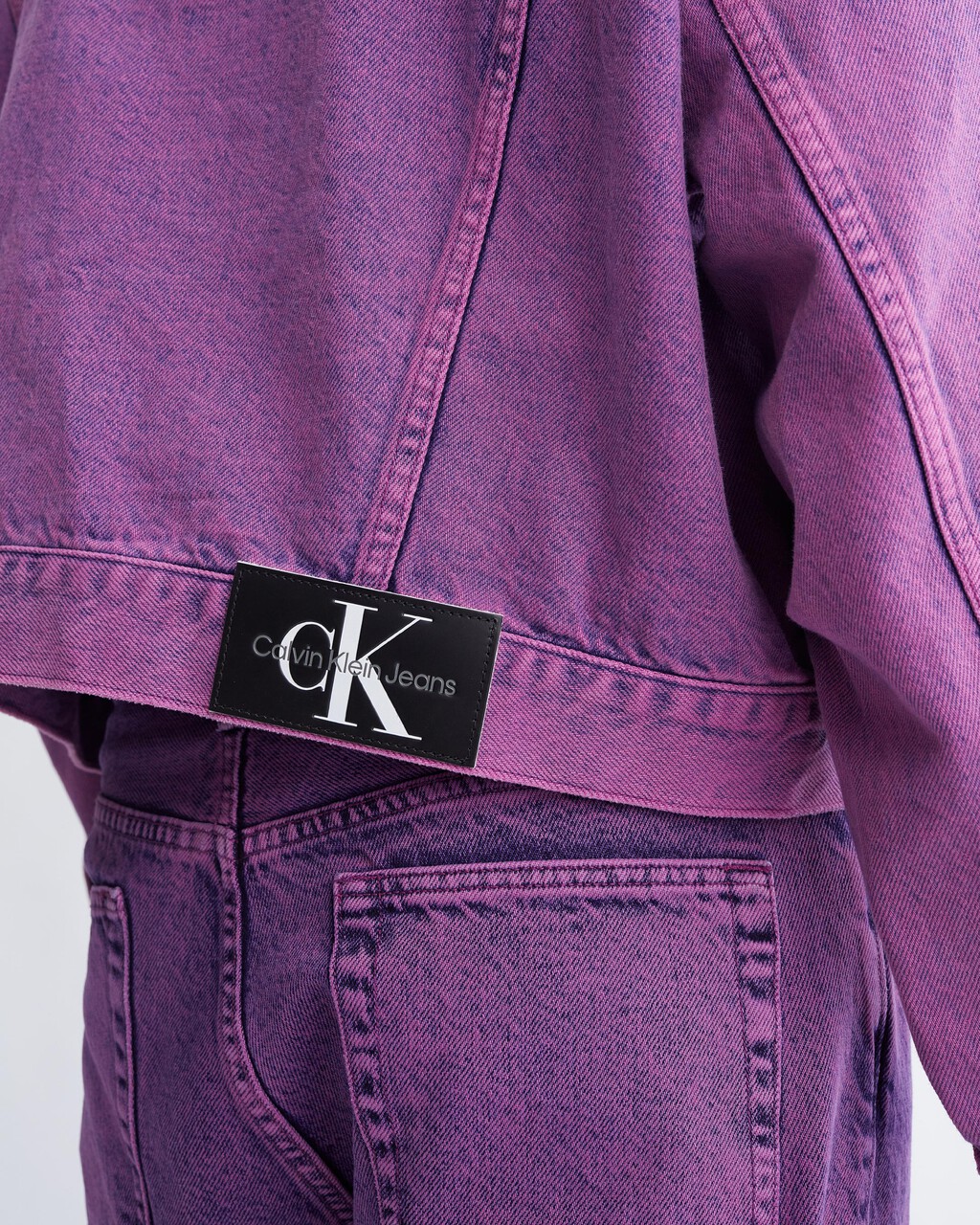 Unisex Boxy Denim Jacket, Denim Medium, hi-res