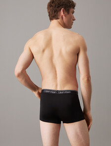 LOGO LOW RISE TRUNK 3 PACK, BLACK W/ BLACK/ASH/MEDITERRANEA WBS, hi-res