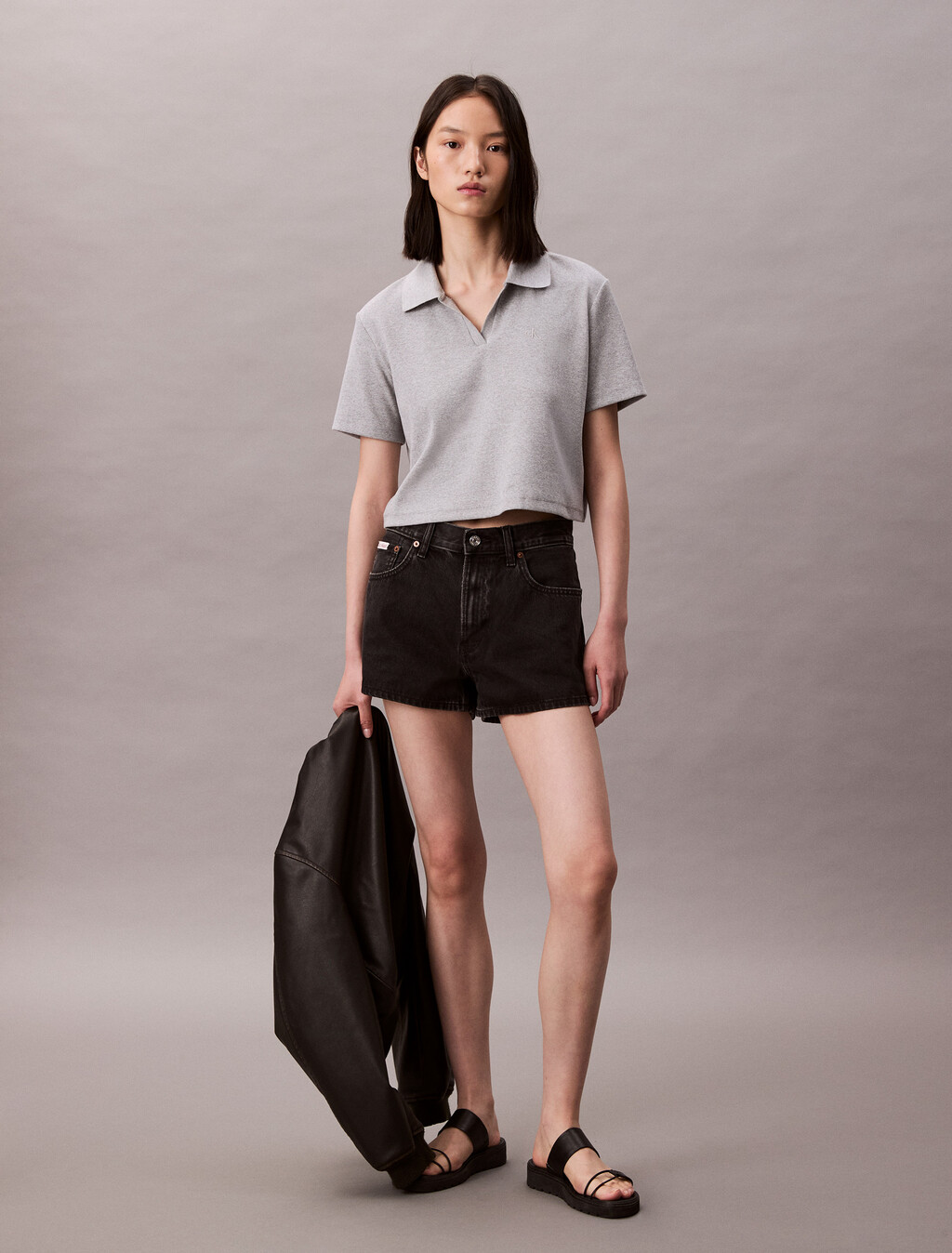 90's Denim Shorts, CK ESSENTIAL BLACK, hi-res