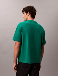 Calvin Logo Crew Neck Tee, Enchanted Forest, hi-res