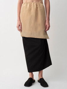 Sully Layered Midi Skirt, BLACK+ SAND, hi-res