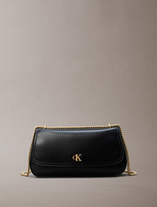 Monogram Logo Hardware Chain Shoulder Bag, BLACK / ANTIQUE LIGHT GOLD, hi-res