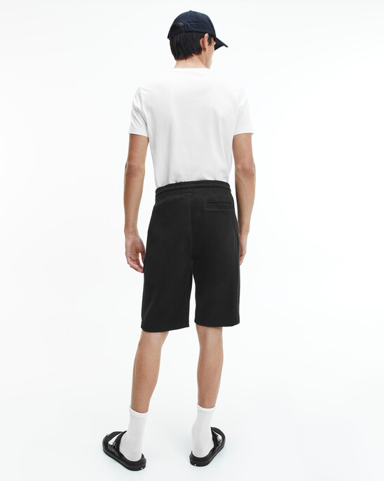 MONOGRAM BADGE WAFFLE KNIT SHORTS