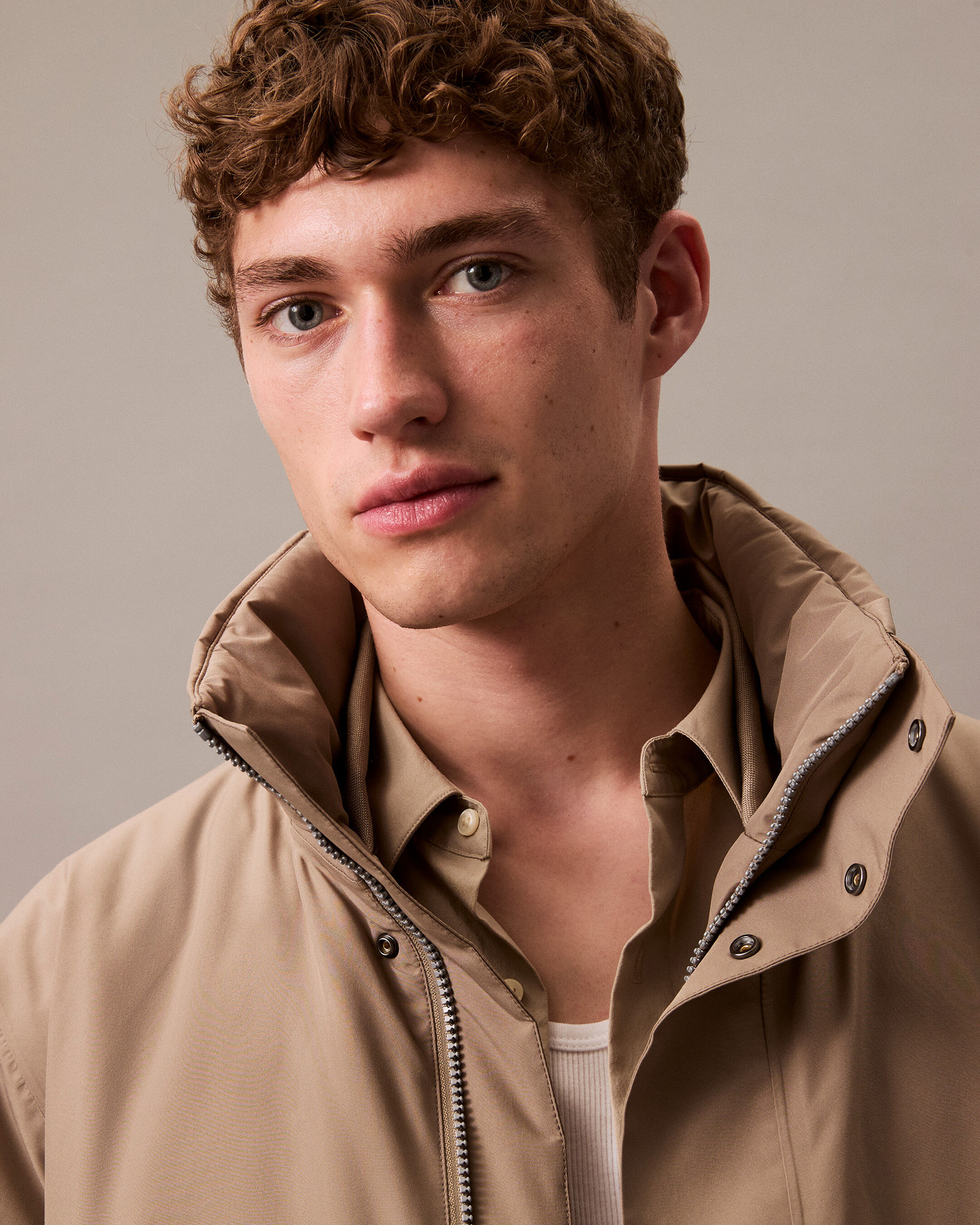 Heavyweight Mid Length Puffer Jacket brown Calvin Klein Malaysia