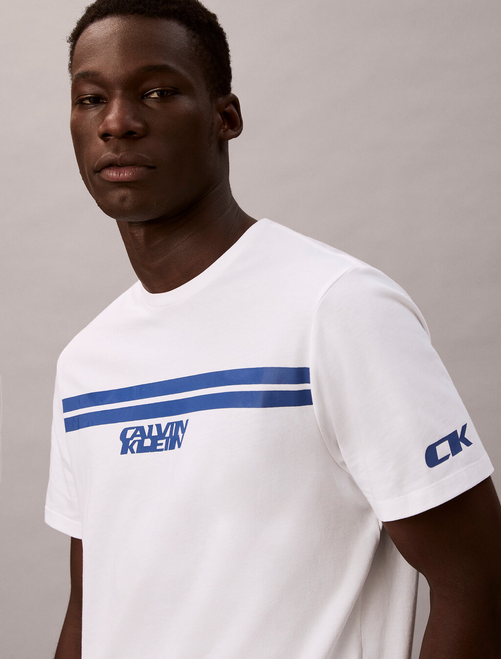 Racer Stripe Graphic Tee, Brilliant White, hi-res