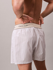 Cotton Poplin Boxers, 19471 TRAIL STRIPE+CLASSIC WHITE, hi-res