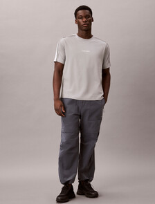 Performance Cotton Blend Gym T-shirt, Neutral Gray, hi-res