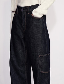 High Rise Wide Leg Jeans, Rinse Denim, hi-res