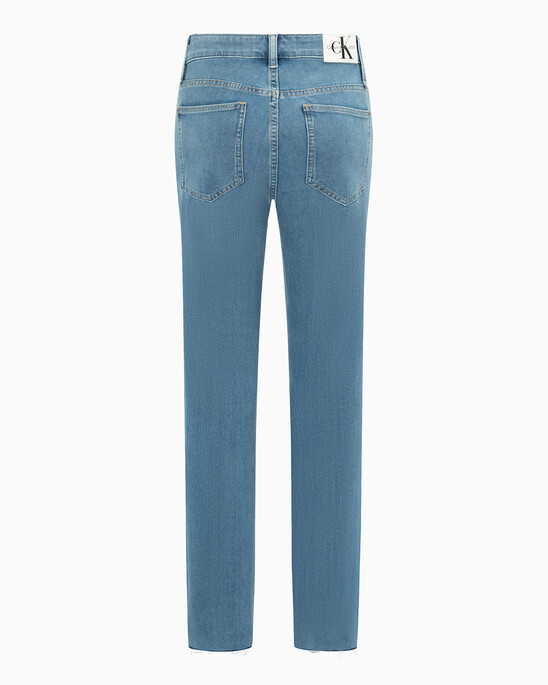 Ultimate Stretch High Rise Slim Straight Frayed Jeans