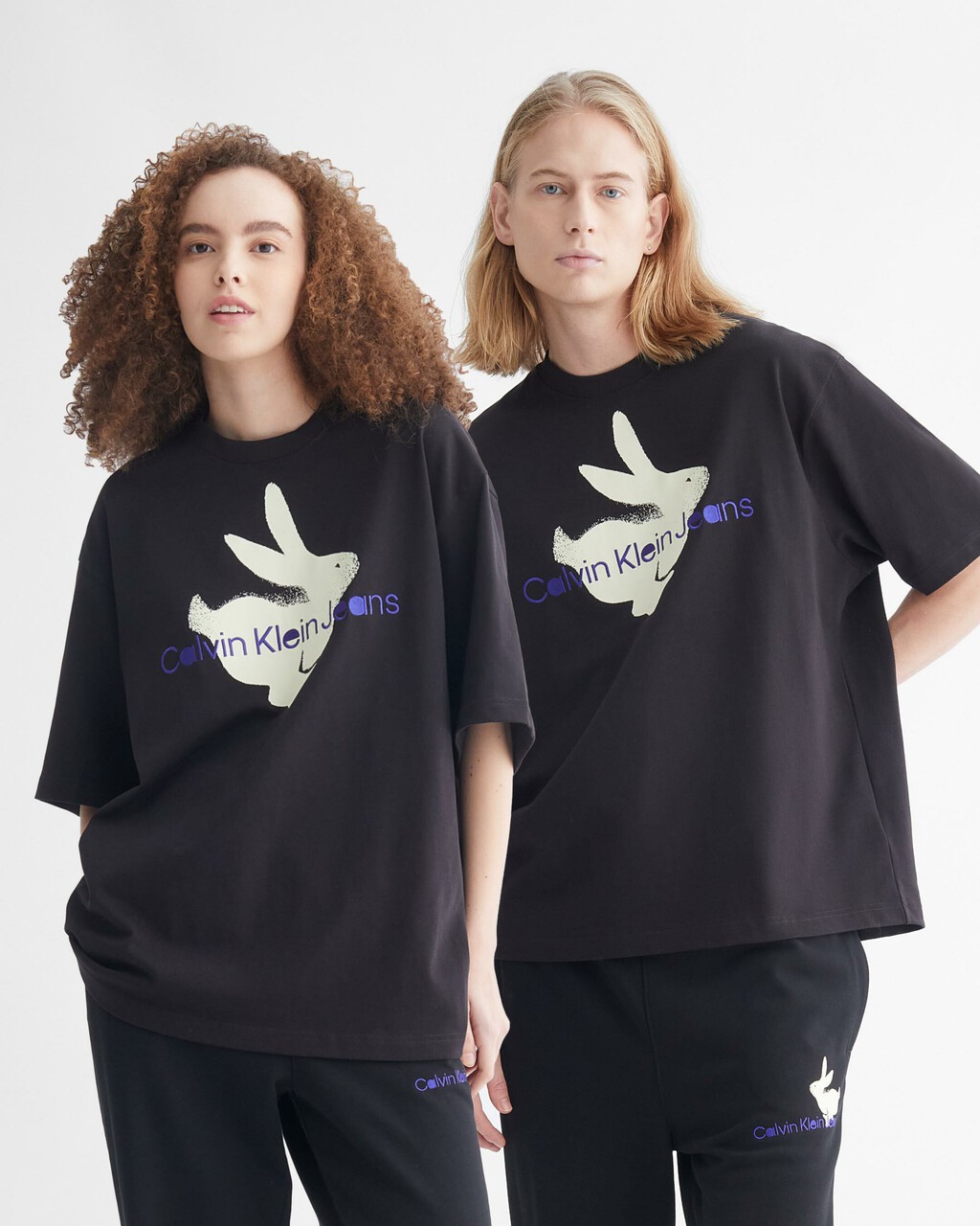 Year Of The Rabbit Relaxed Fit Tee, CK BLACK, hi-res