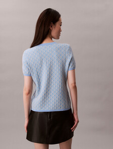 Knit Cap Sleeve Baby Tee, Frozen Fjord, hi-res