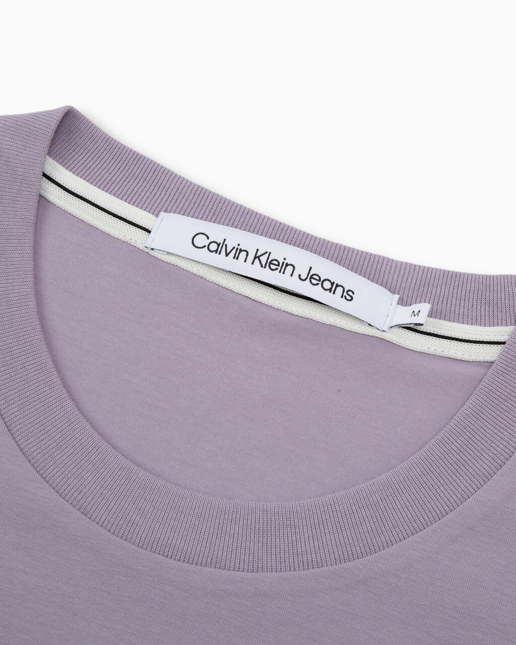 Metallic Foil Monogram Organic Cotton Tee, Lavender Aura, hi-res