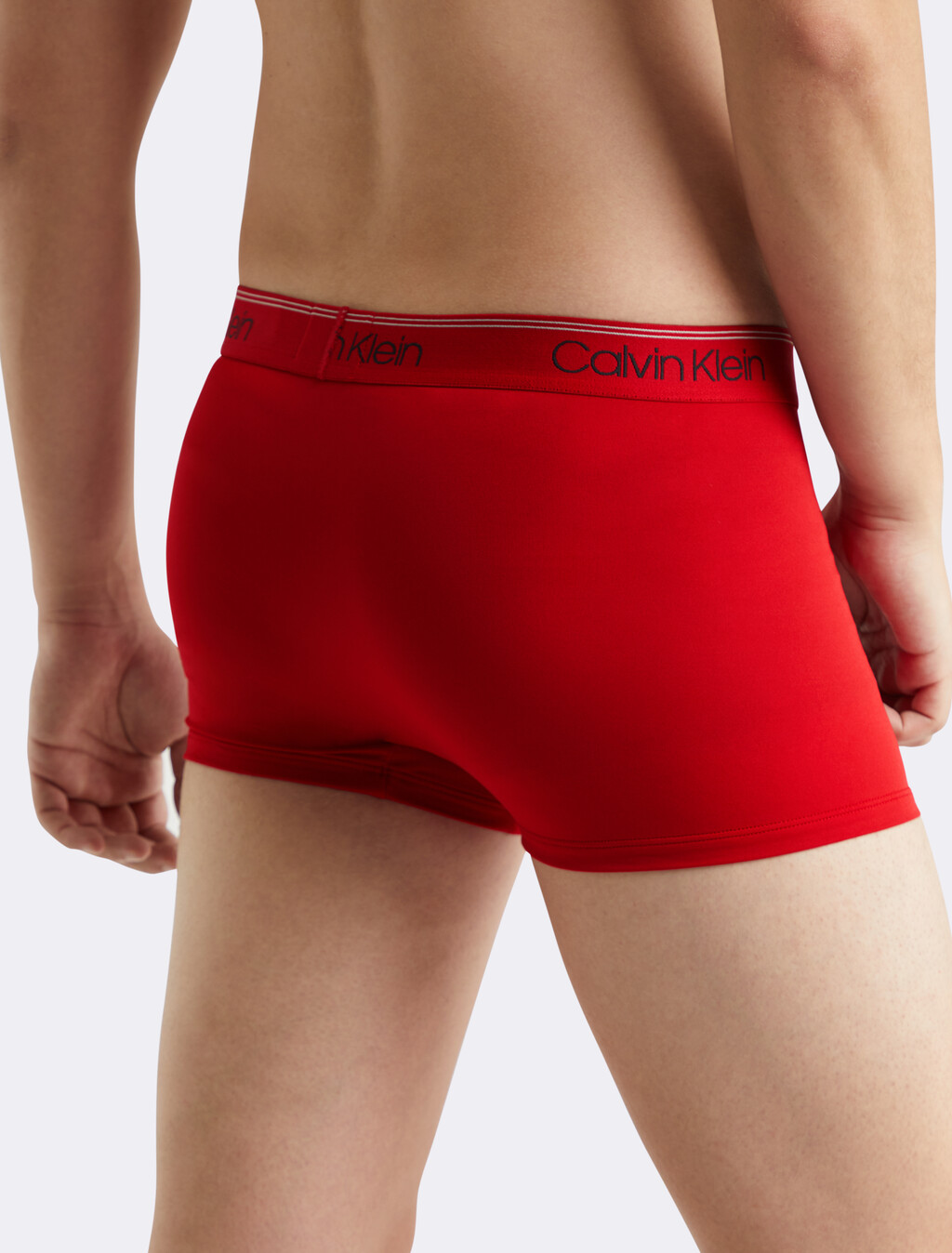 Logo Low Rise Trunk 3 Pack, 1 Black/ 1 Convoy/ 1 Red Gala, hi-res