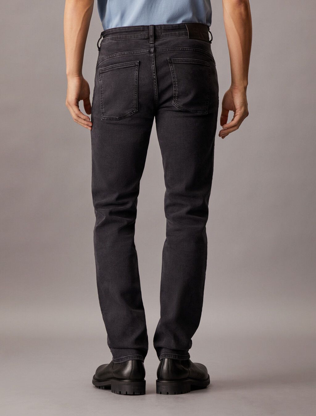 Italian Denim Body Jeans, Denim Black, hi-res