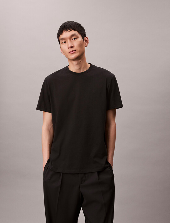 Solid Liquid Touch Crewneck Tee