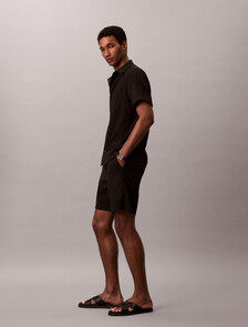 Seersucker Shorts, Black, hi-res