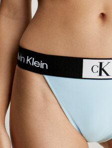 CK1996 High Waisted Bikini Bottoms, Keepsake Blue, hi-res