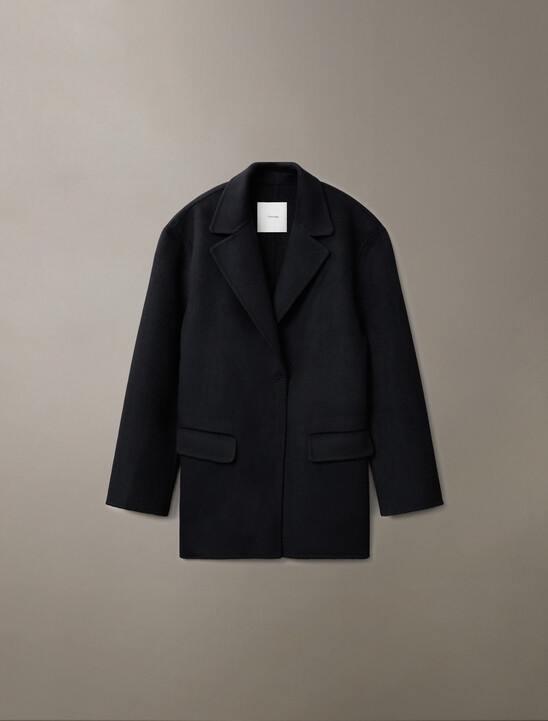 Double Face Recycled Wool Blend Blazer