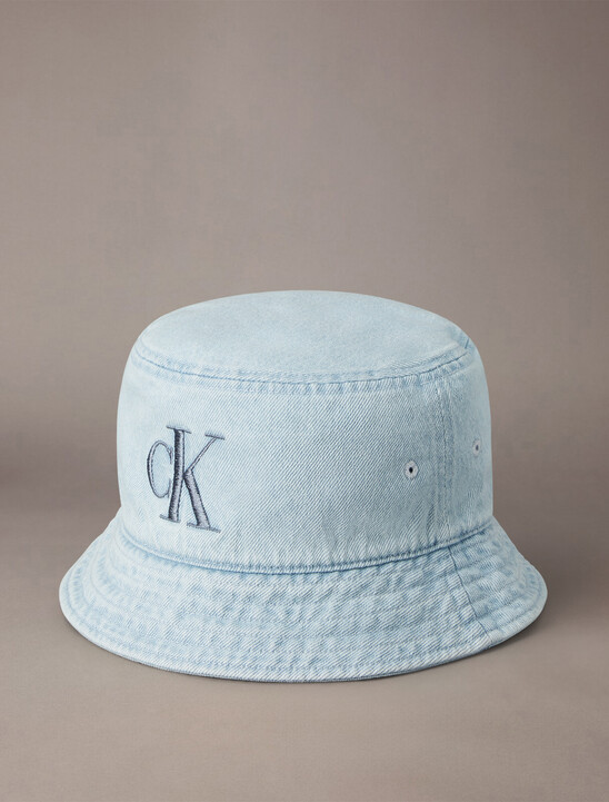 Large Monogram Denim Bucket Hat
