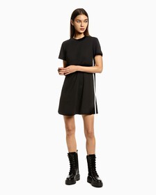 SEAMING MILANO DRESS, Ck Black, hi-res