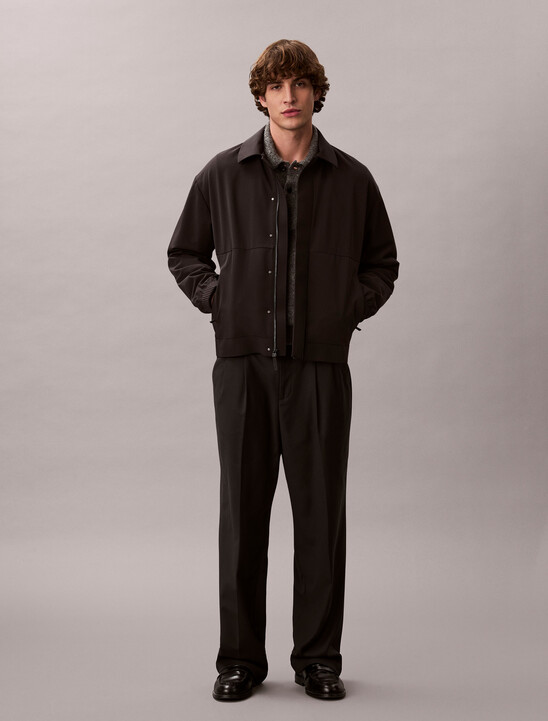 Micro Twill Bomber Jacket