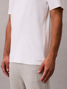 CK Black Cotton Stretch Tee, White, hi-res