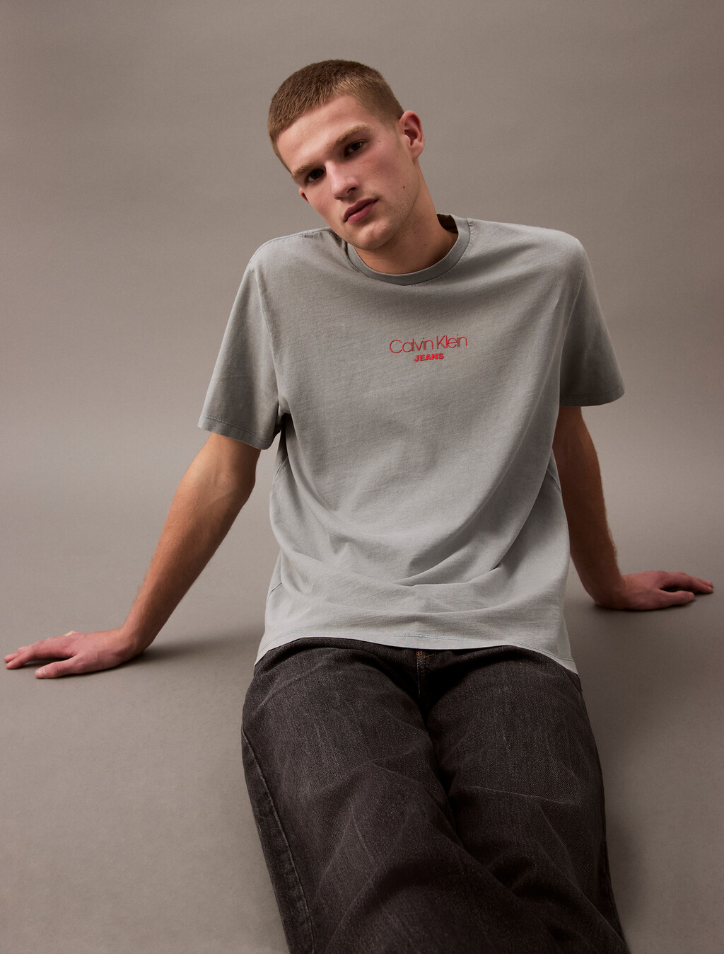 Acid Wash Logo T-shirt, Trooper, hi-res