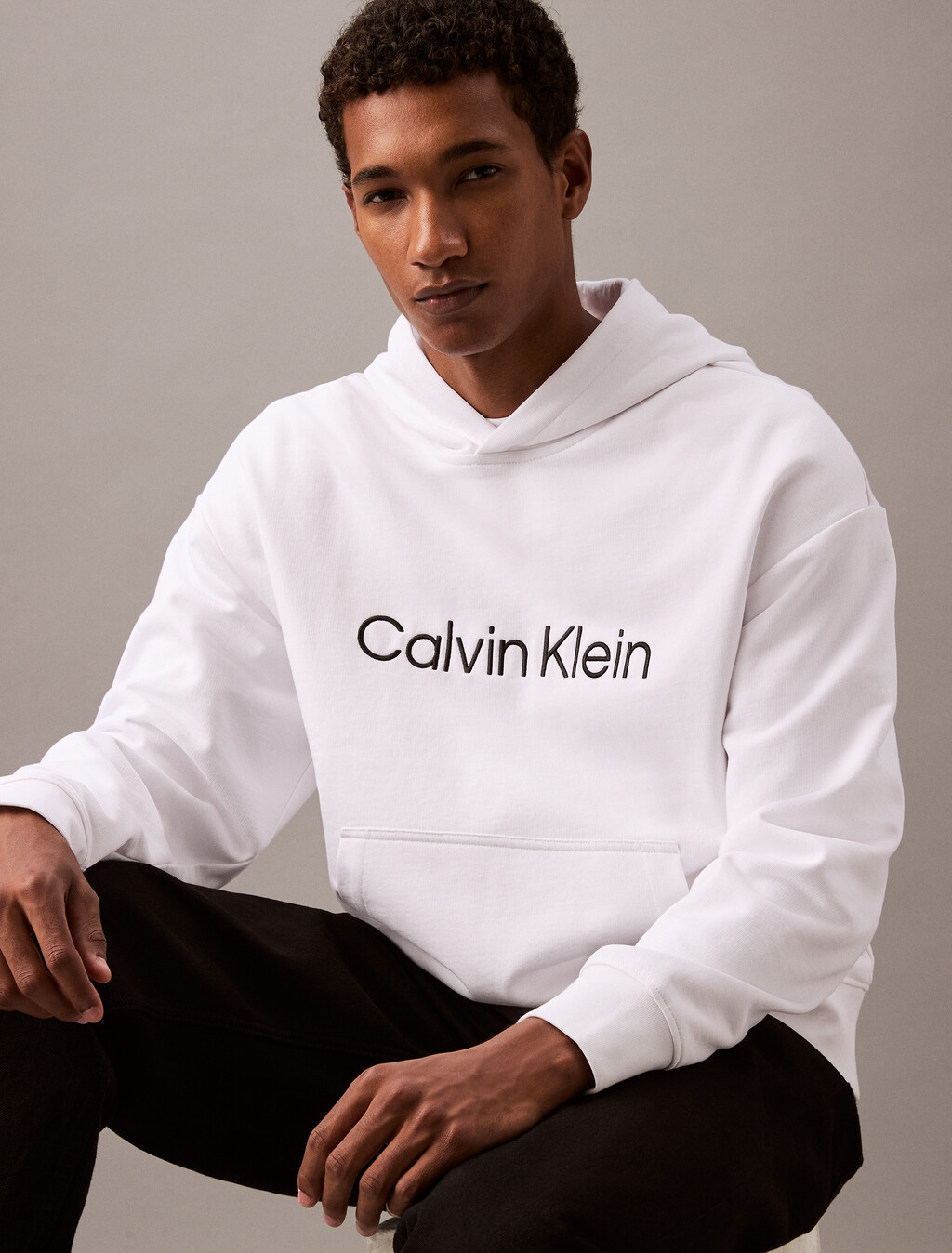 Hero Logo Terry Hoodie, Brilliant White, hi-res