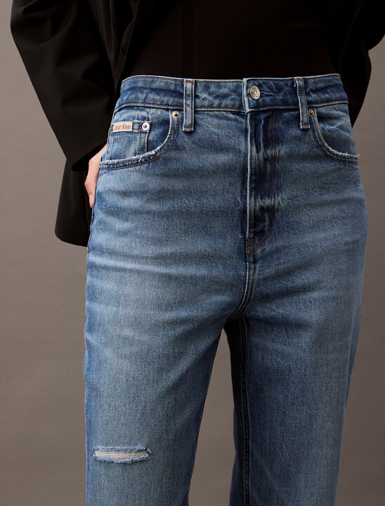 High Rise Straight Jeans