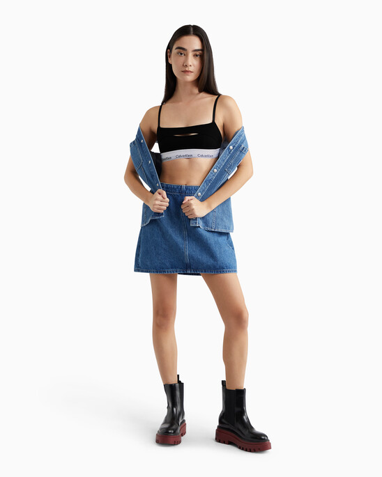 Modern Cotton Deconstructed Lightly Lined Bralette